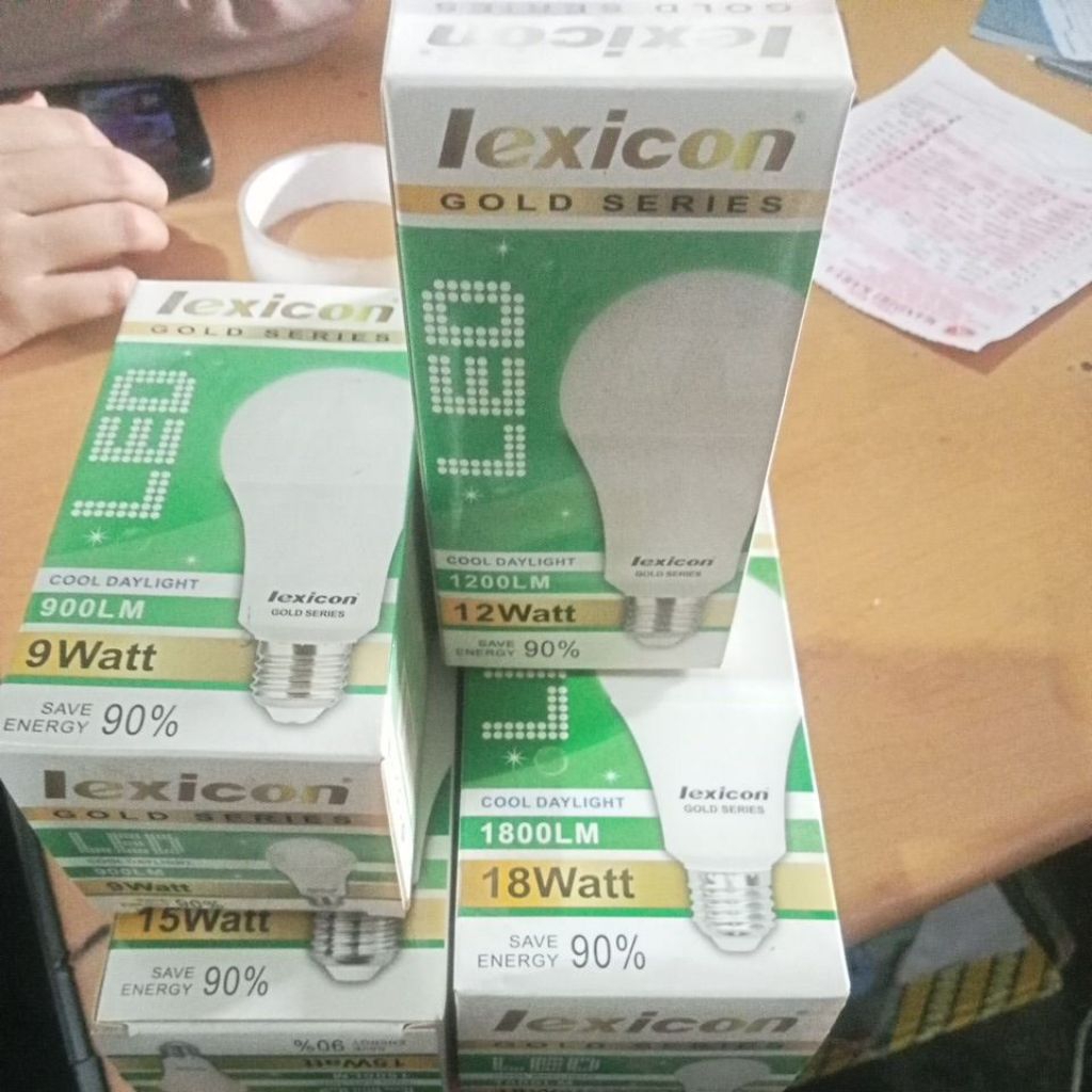 Bola Lampu Lexicon gold series LED