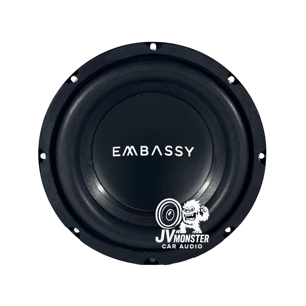 EMBASSY Subwoofer ES-844 Speaker 8 Inch Double Voice Coil Magnet Besar 500Watt 4 Ohm 8dB 20Hz-10Khz 