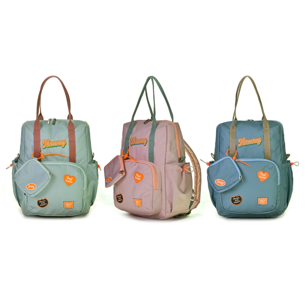 Threerey - Tas Ransel wanita - Tas punggung - Backpack Sekolah Kuliah CANDY POP TA10326