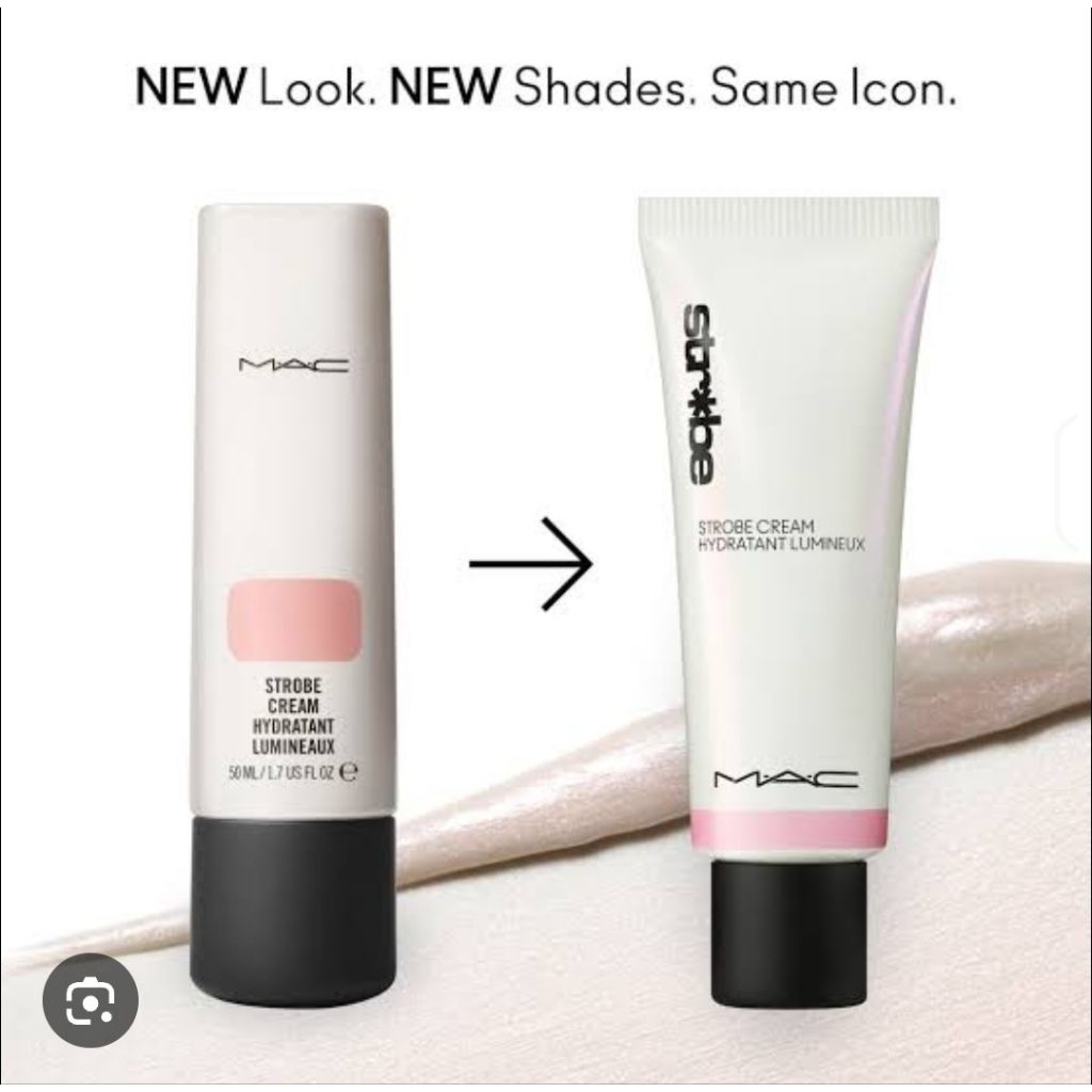 MAC Strobe Cream 50ml Pelembap Glowing Natural Makeup - Pinklite / Peachlite Make Up Primer Original