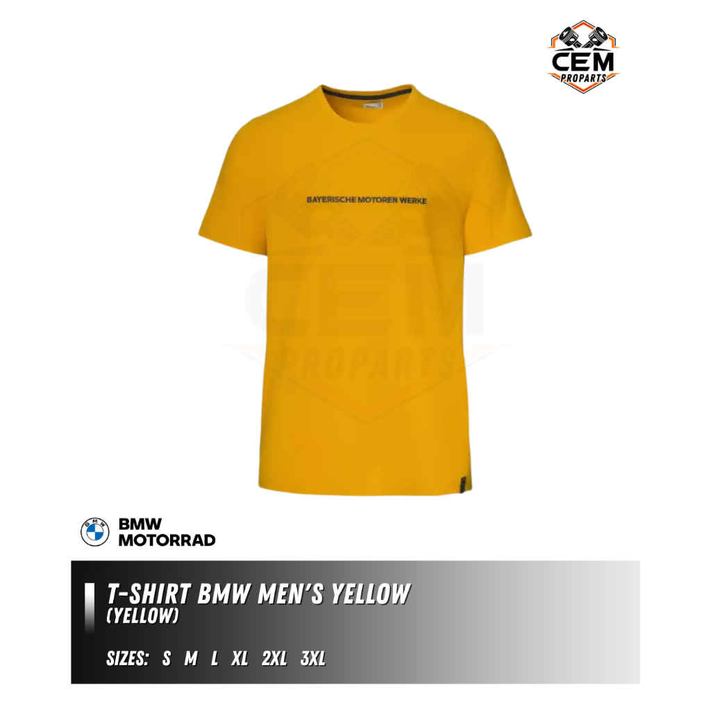 T-SHIRT BMW MEN'S YELLOW | Original BMW Mottorad