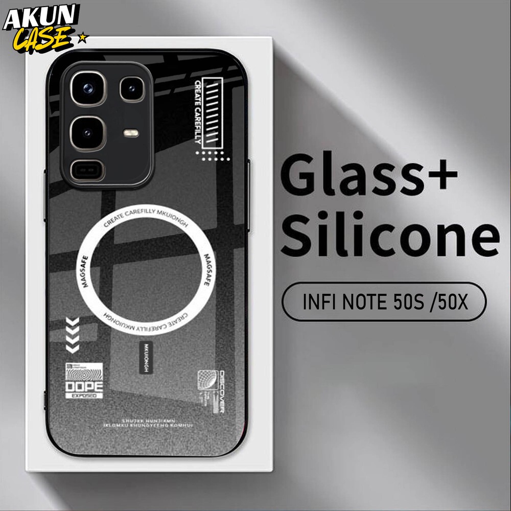 (B146) Softcase Kaca Acrilik For IINFINIX NOTE 50 50S 50X 50 PRO   - AkunCase