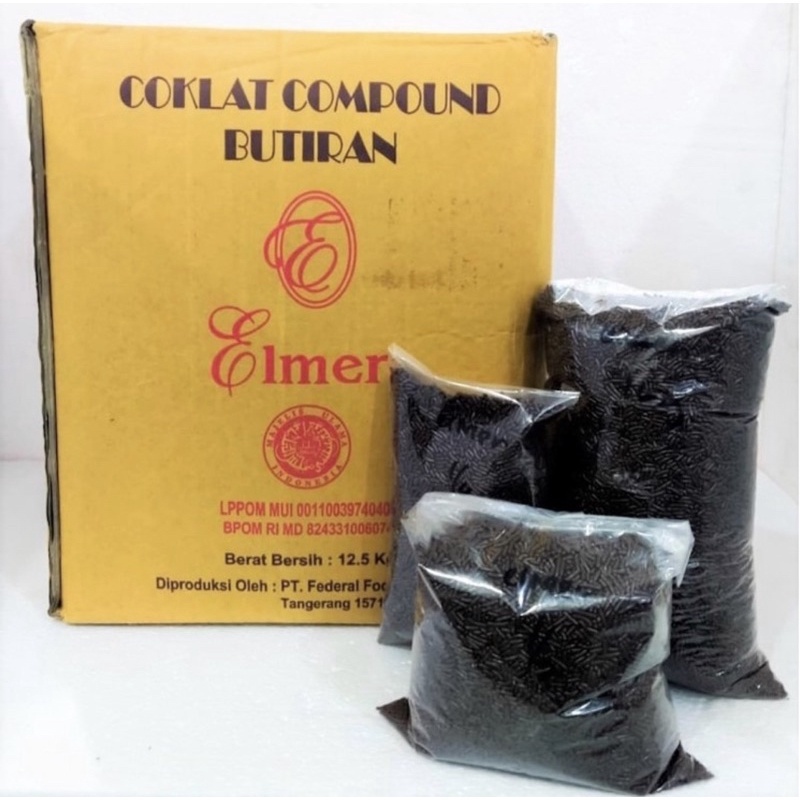 mesis coklat elmer / coklat compund butiran elemer 1kg