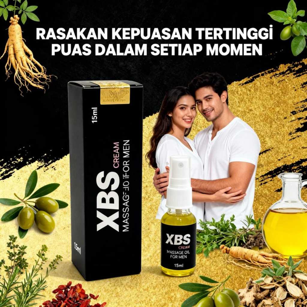 minyak xbs cream pembesarpennis perawatan joni pria minyak semprot obat kuat pria alami BPOM&HALAL