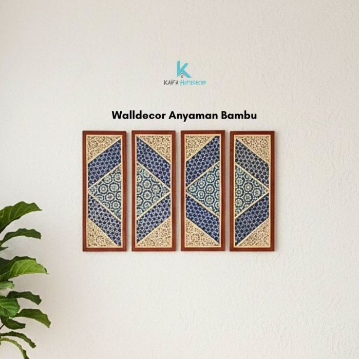Walldecor/hiasan dinding bambu aestheticWalldecor/hiasan dinding estetik anyaman bambuWalldecor/deko