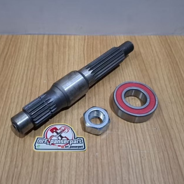 AS RODA BELAKANG YAMAHA MIO SPORTY MIO SMILE GARNIS MIO SOUL FINO KARBU +LAHER/BEARING +MUR RODA