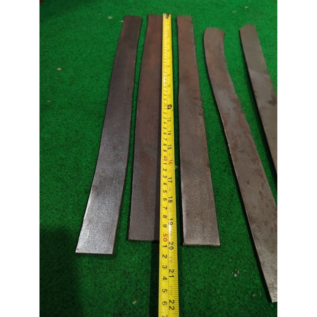 per press mobil tebal 5mm, lebar 4cm baja bahan bilah pande pandai besi