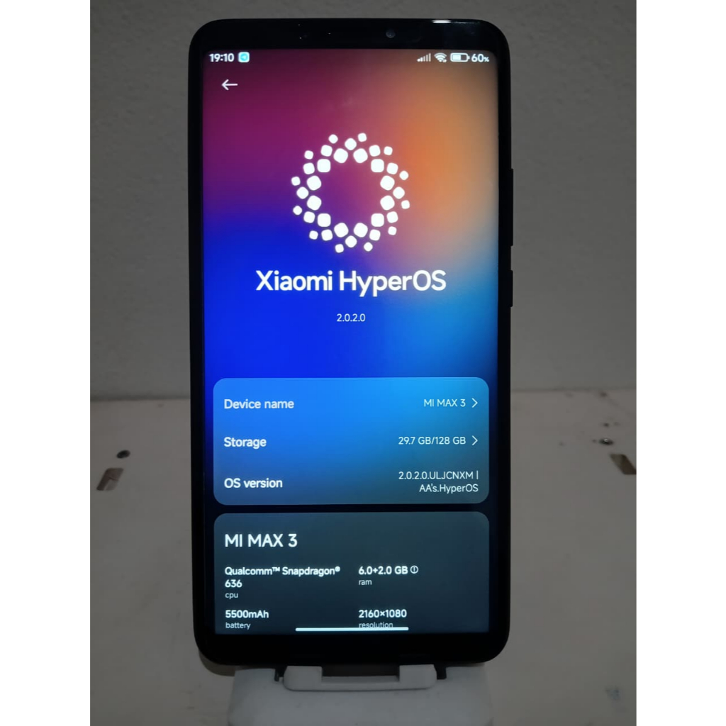 Xiaomi Mi Max 3 6/128GB Unit Normal