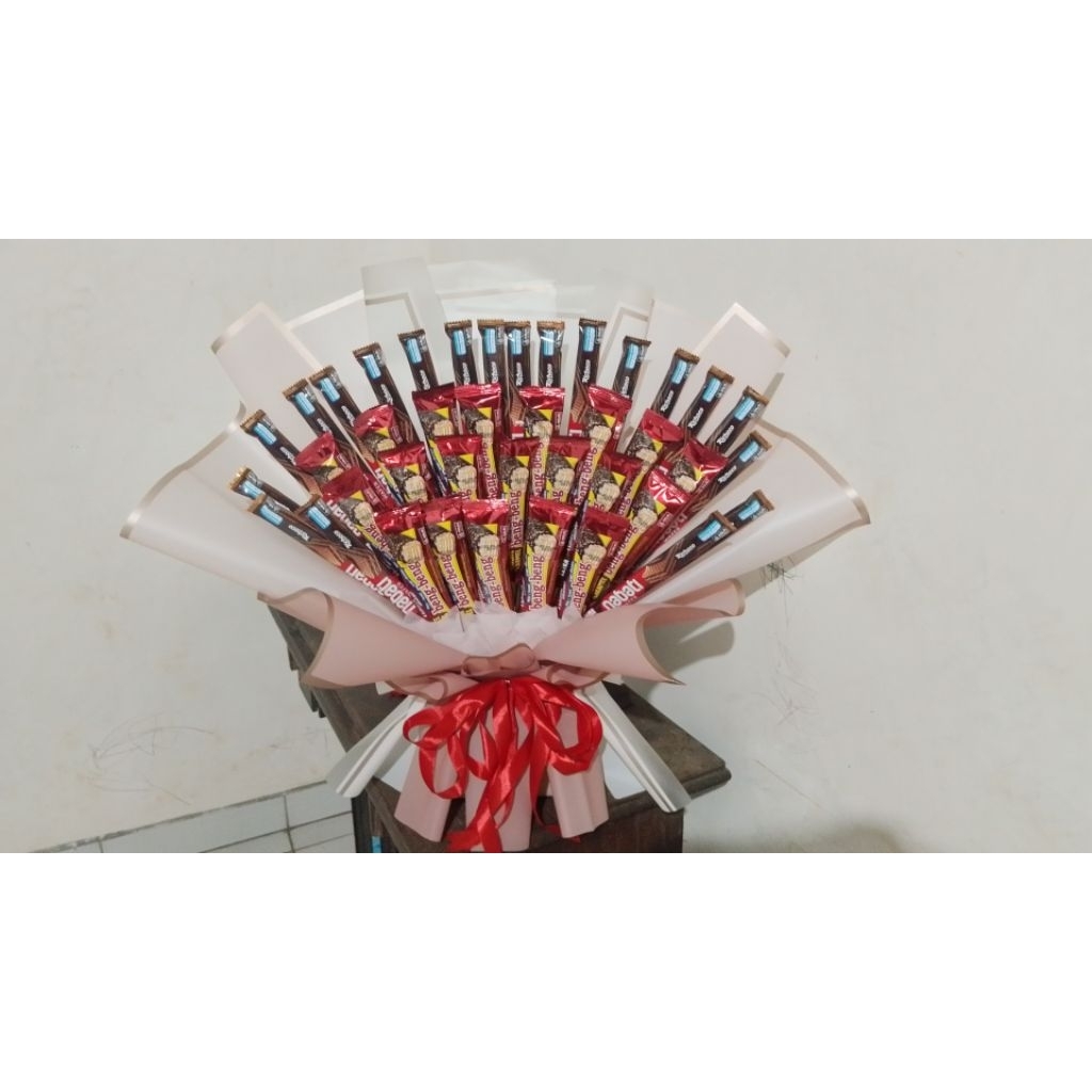costum buket snack/ buket jajan, buket jajan medium