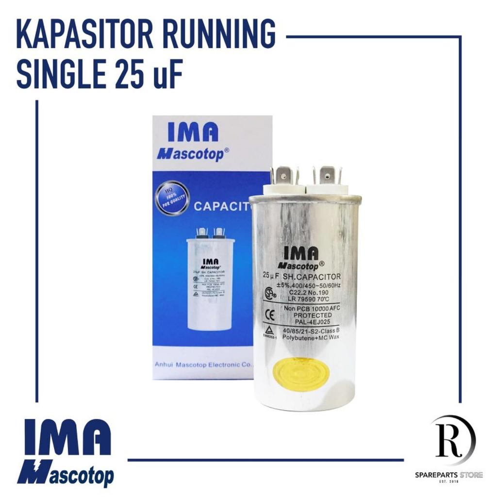 Kapasitor AC 25UF "IMA Mascotop
