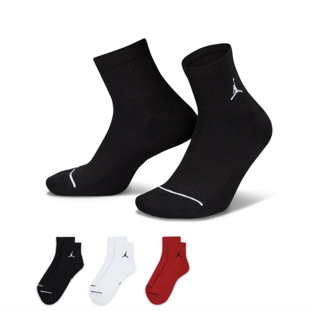 Sale nike' jordan everyday crew sock 3 pair unisex original kaos kaki pria wanita