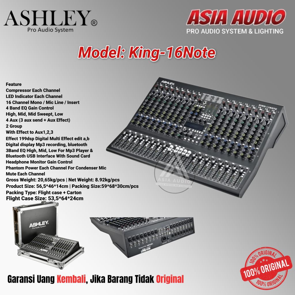 MIXER ASHLEY KING-16 NOTE