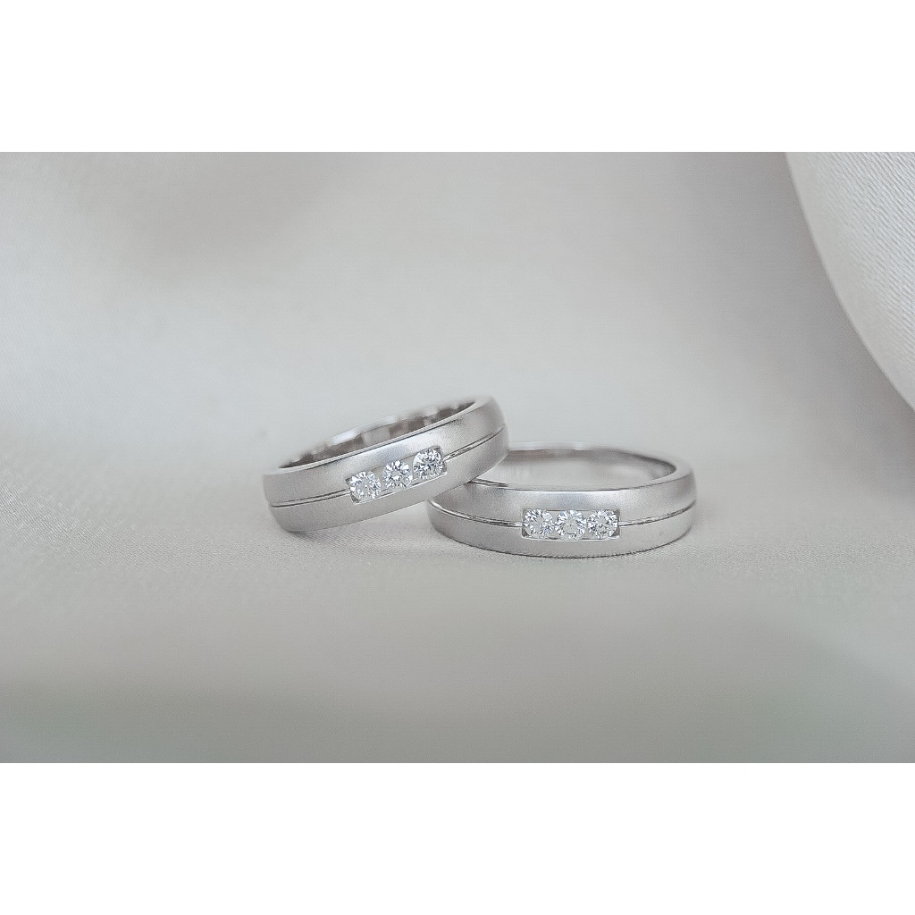 Cincin kawin berlian / cincin nikah / cincin pernikahan berlian - DRF00313/DRF00312 - KGdiamond