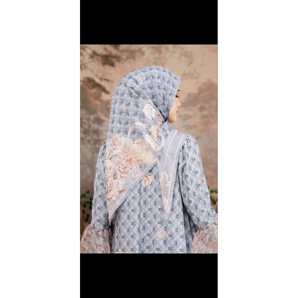 Wearing Klamby Rosette Scarf