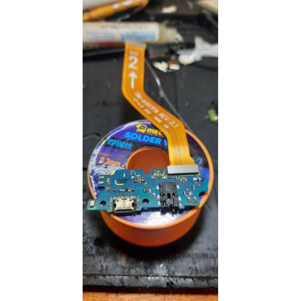 Papan Pcb charger samsung a50 copotan flexibel