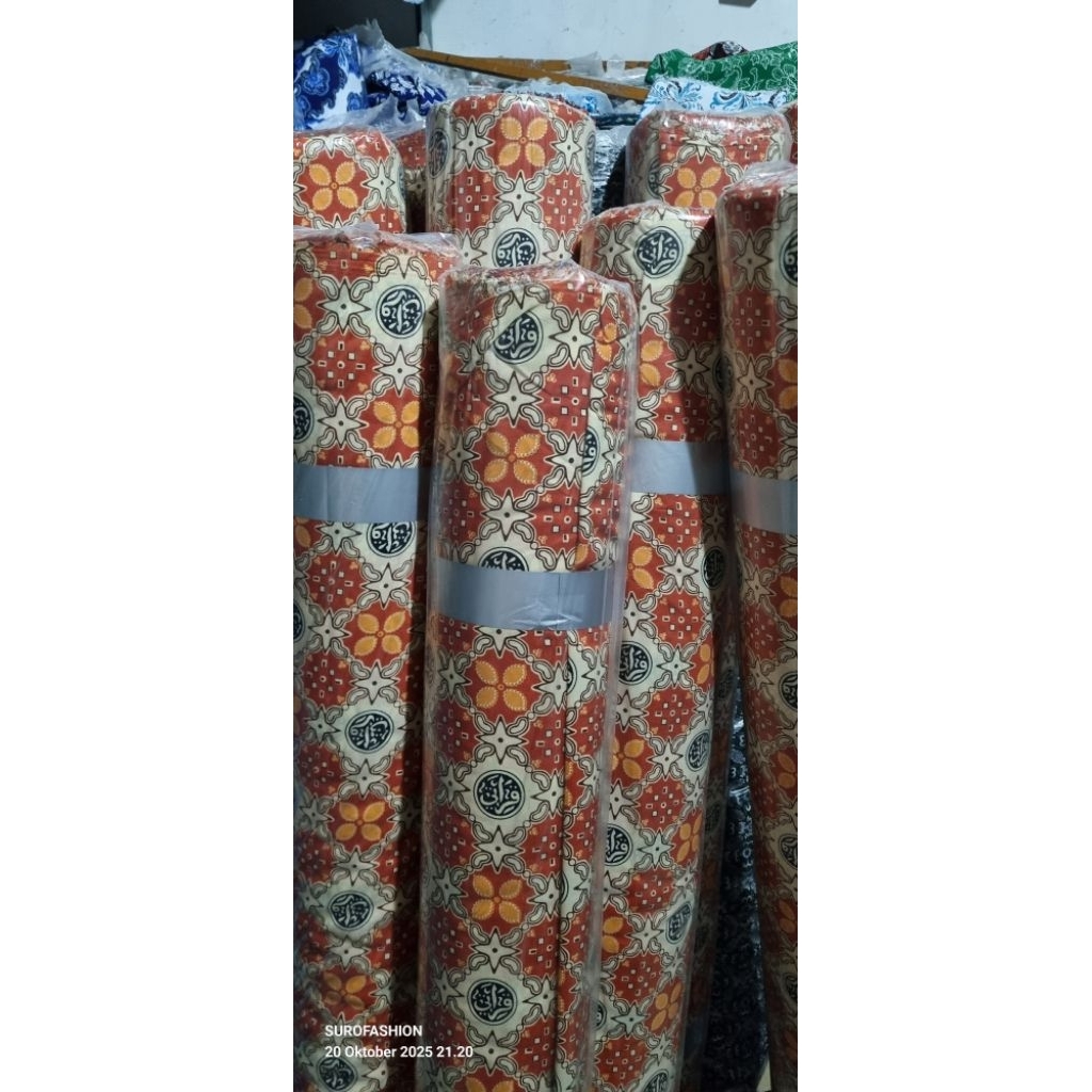 KAIN BATIK QIROATI OREN MURAH