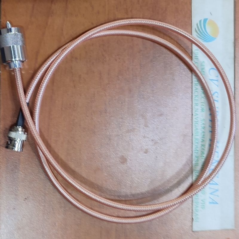 KABEL JUMPER PL MALE TO BNC MALE RG58 D ANTENNA 1M UNTUK RIG HT SWR RPU DUPLEXER REPEATER