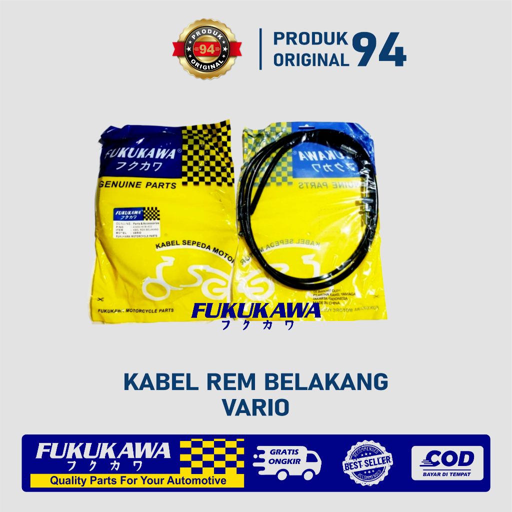 KABEL TALI REM BELAKANG HONDA VARIO 110 KARBU KVB Original Fukukawa