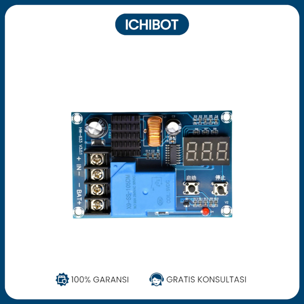 HW-633 Lithium Battery Charging Control Module - Modul Pengendali dan Proteksi Pengisian Baterai 6-6