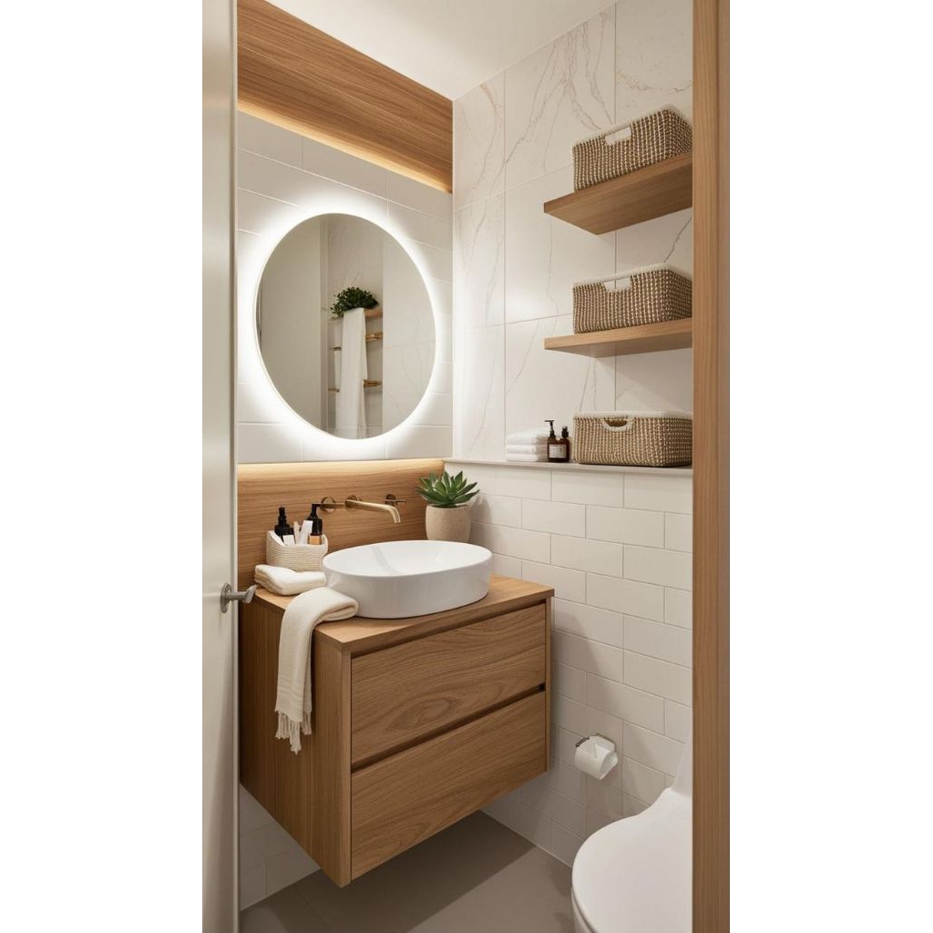 kabinet wastafel cuci tangan wastafel gantung minimalis