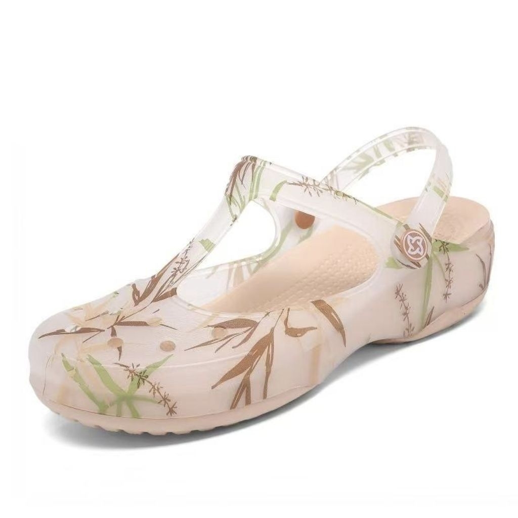 Sandal Veblen Non Crocs Motif Wanita / Crocs MERYJANE/ Veblen / Crocs