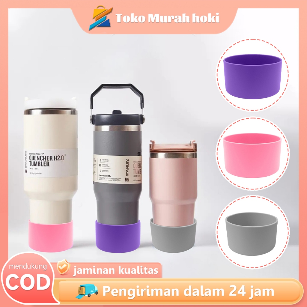 Pelindung Botol Minum Tumbler 7.5cm Bumper Pelindung Botol Pelindung Bawah Botol Minum Anti Slip