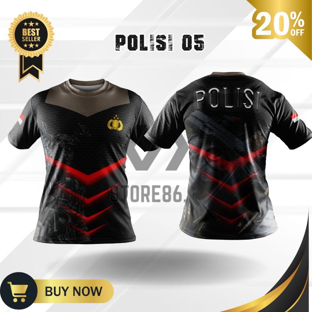 JERSEY POLISI 05 FULLPRINT SUBLIME / KAOS POLISI DRIFIT / JERSEY POLISI  / FULL PRINTING