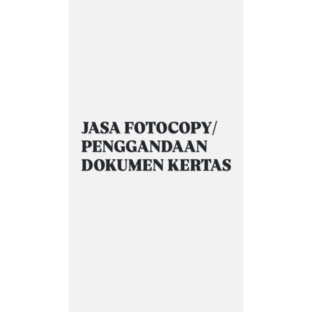 Jasa fotocopy dokumen/ penggandaan kertas/penggandaan dokumen fotocopy