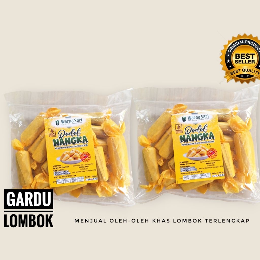 Dodol Nangka Warna sari Suranadi 200 gr Khas Lombok