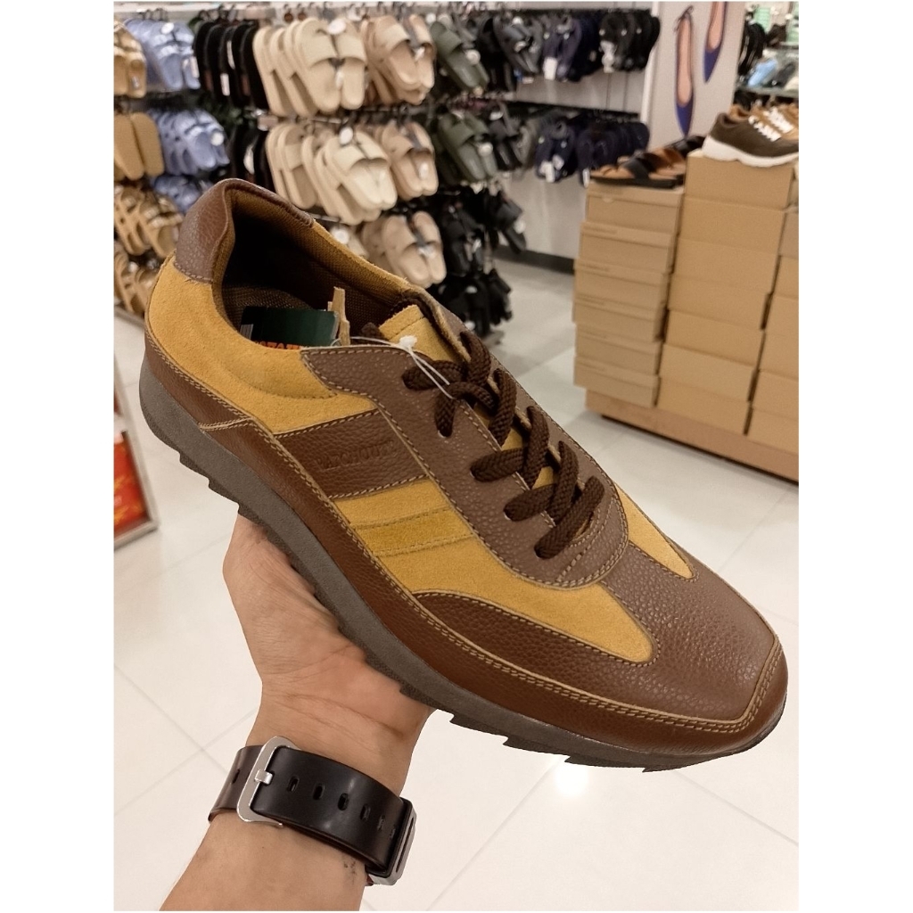 Watchout Sepatu Sneaker Pria Bahan Asli Kulit