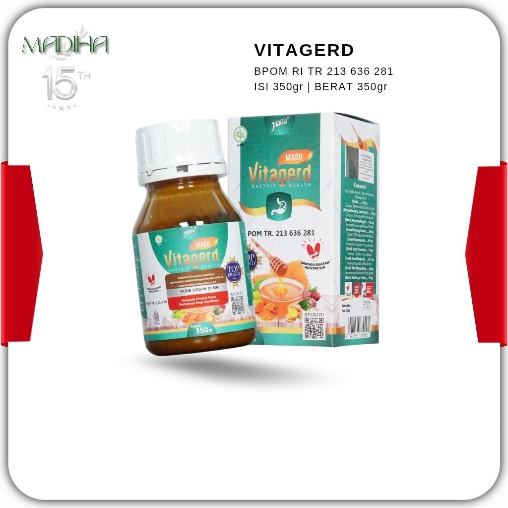 Madu Vitagerd Membantu Atasi Gerd Isi 350 Gram