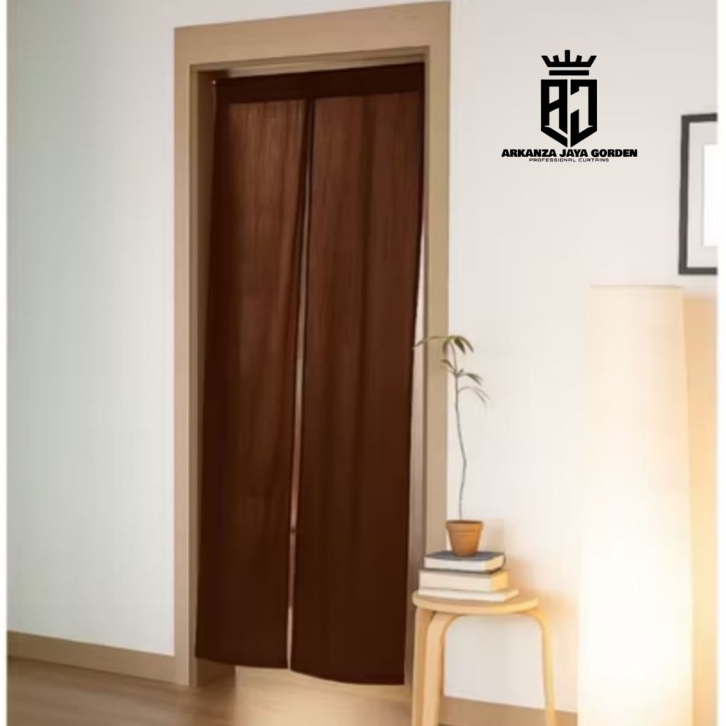 tirai pintu jepang bahan kain polimikro noren tirai jepang gorden pintu