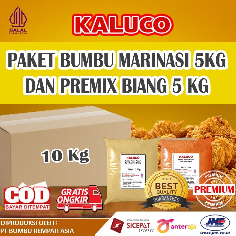 PAKET GROSIR 10 KG Premix Biang Tepung Premium dan Bumbu Marinasi Premium