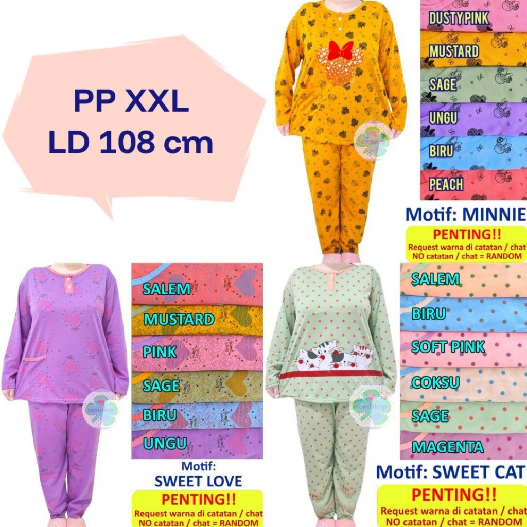 Baju tidur PP XXL Babydoll Dewasa