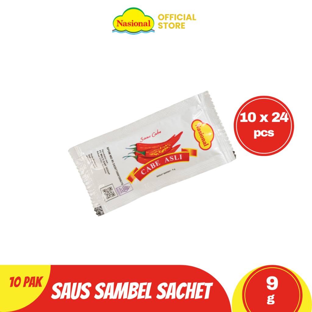 Nasional Saus Sambel Sachet 10 x 24 pcs