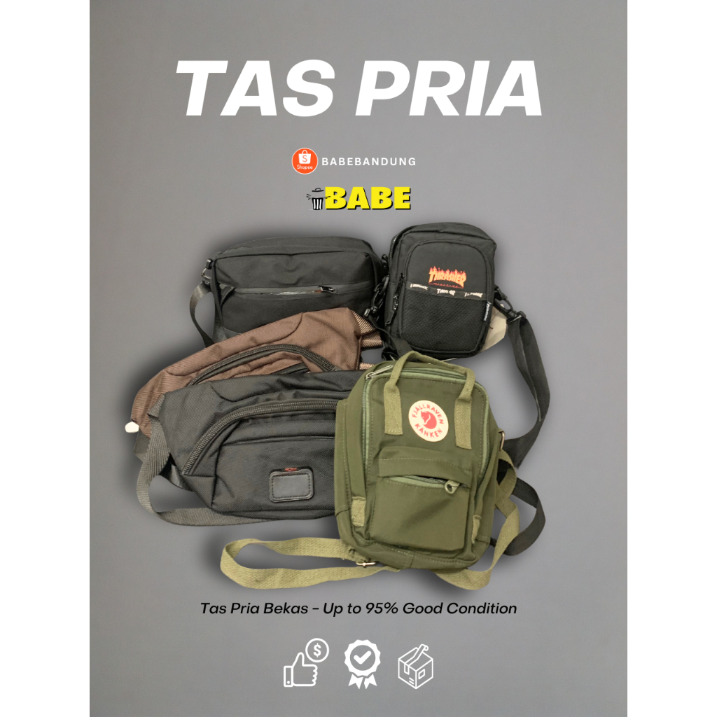 TAS PRIA / TAS PINGGANG / TAS SELEMPANG PRIA