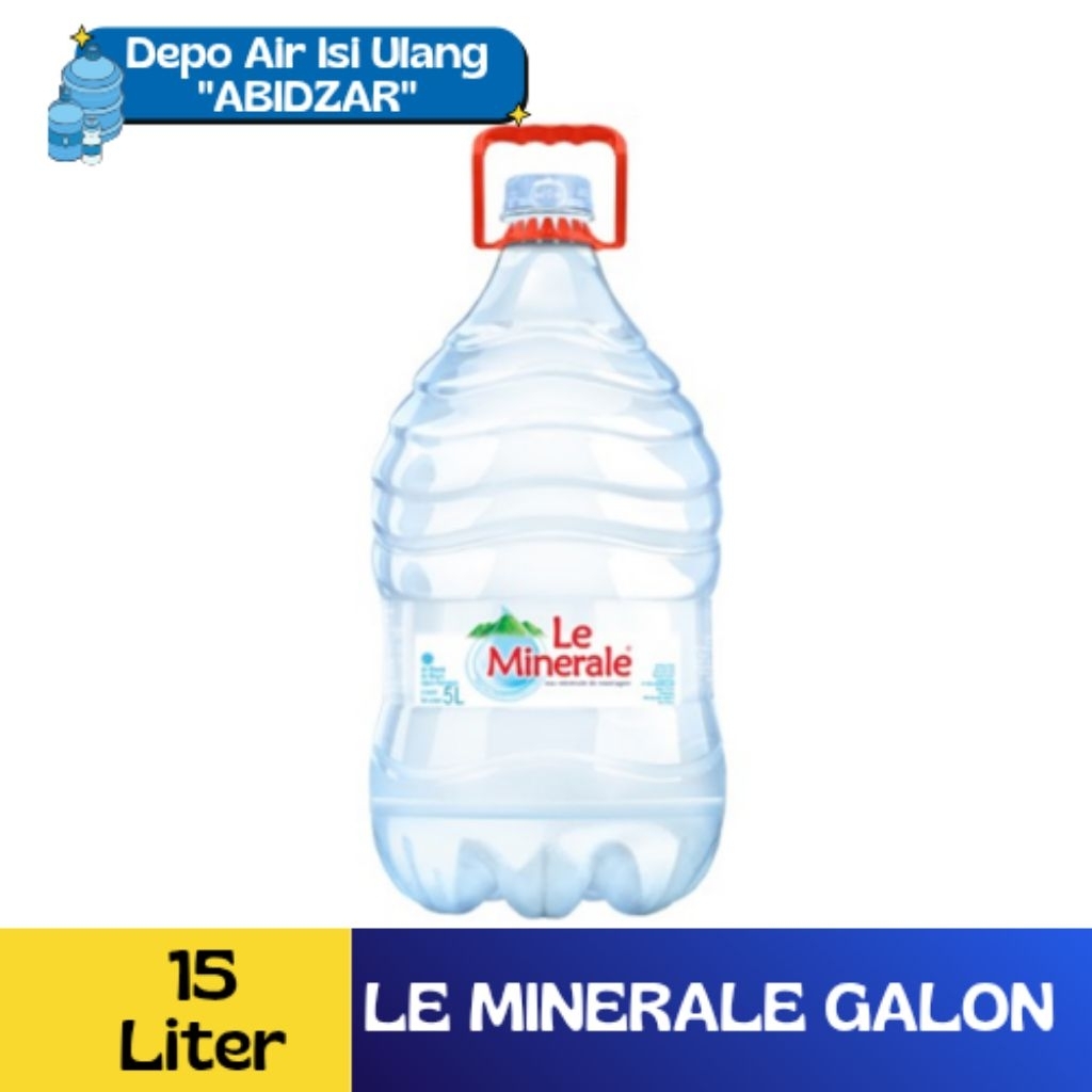 LE MINERALE GALON 15 LITER / AIR MINUM LE MINERALE / LE MINERALE AIR MINERAL 15 LITER