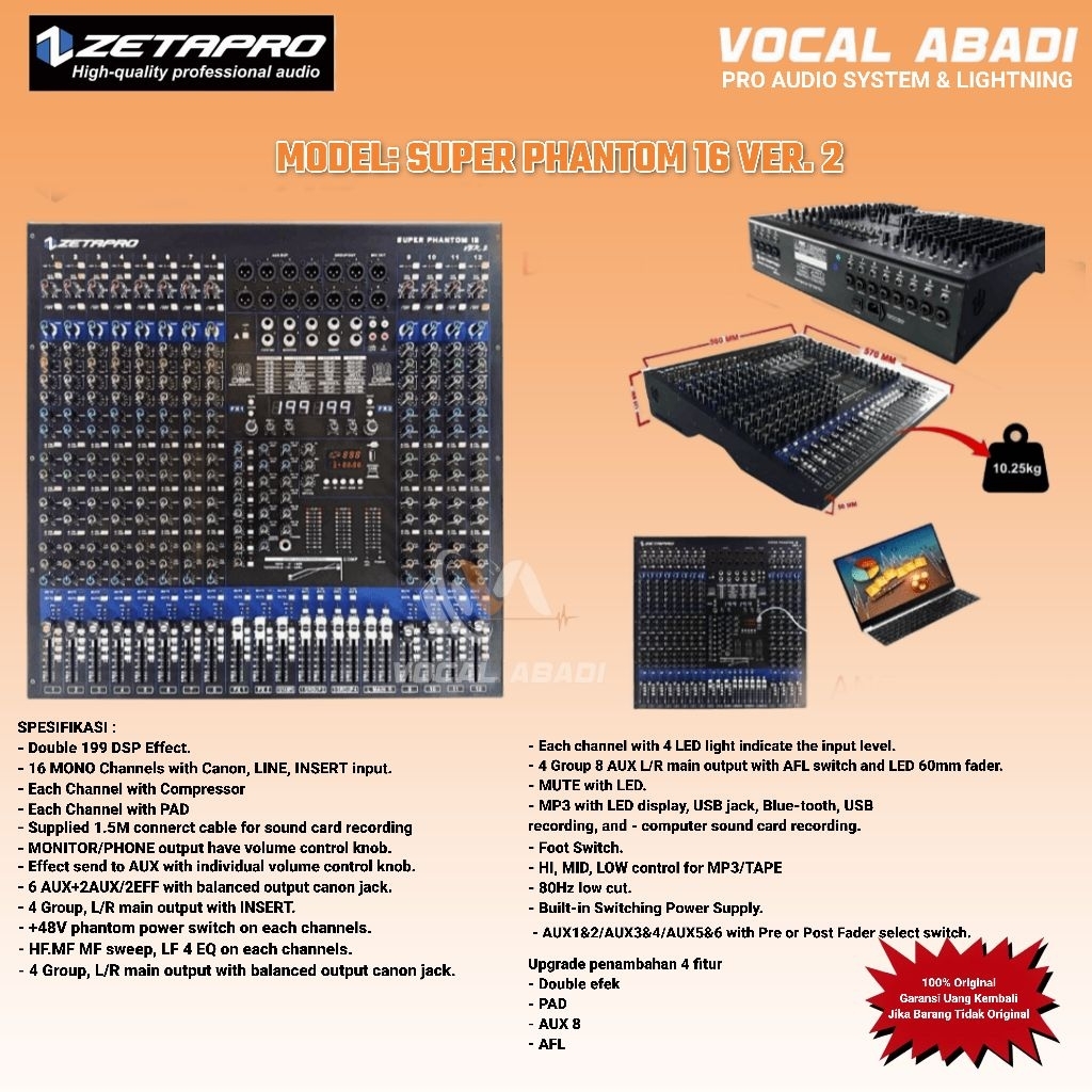 MIXER ZETAPRO SUPER PHANTOM 16 VER2