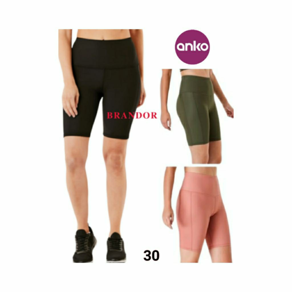 Brandor - RIBBED - HIGH WAIST BIKER SHORTS PANTS  9"  By ANKO ( ansh30 anx )