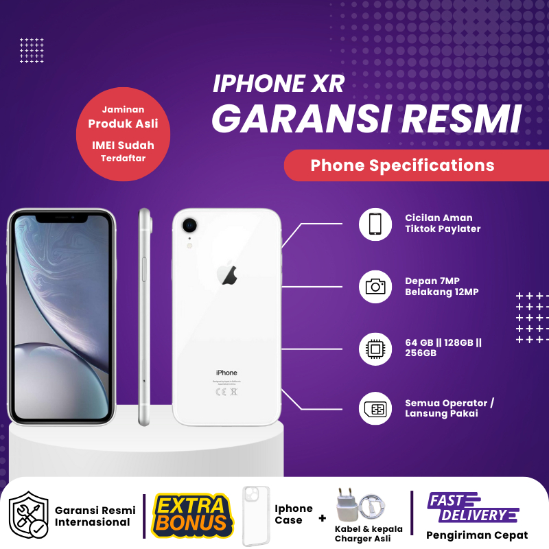 Iphone Xr 64GB || 128GB Bekas Baru Lengkap