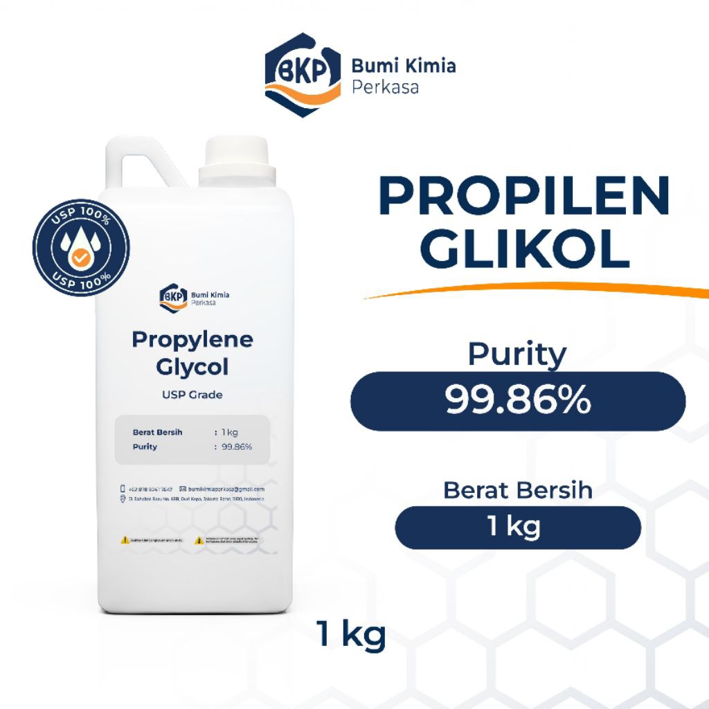 Propilen Glikol USP Grade 1kg - Propilen Glikol / Propylene Glycol