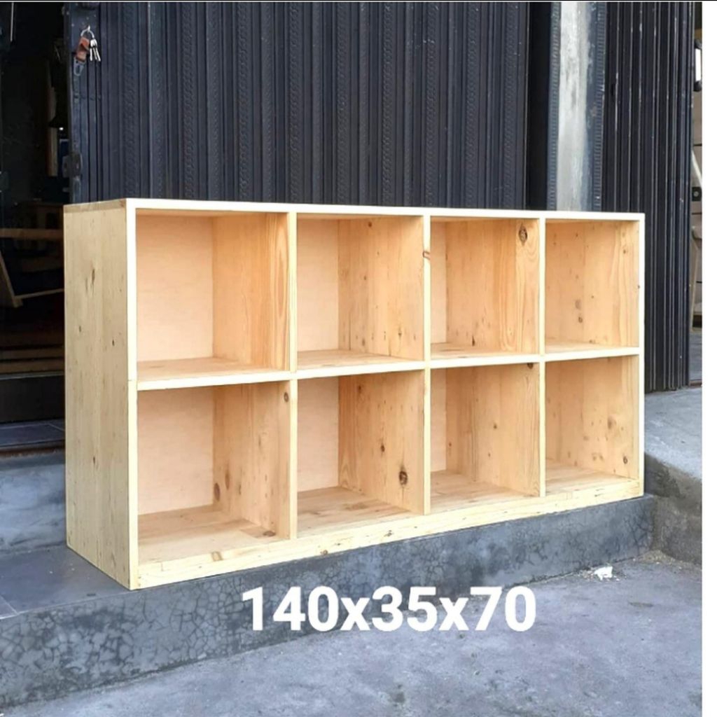 Rak kayu jati belanda serbaguna/rak buku/rak laundry 140x35x70 cm