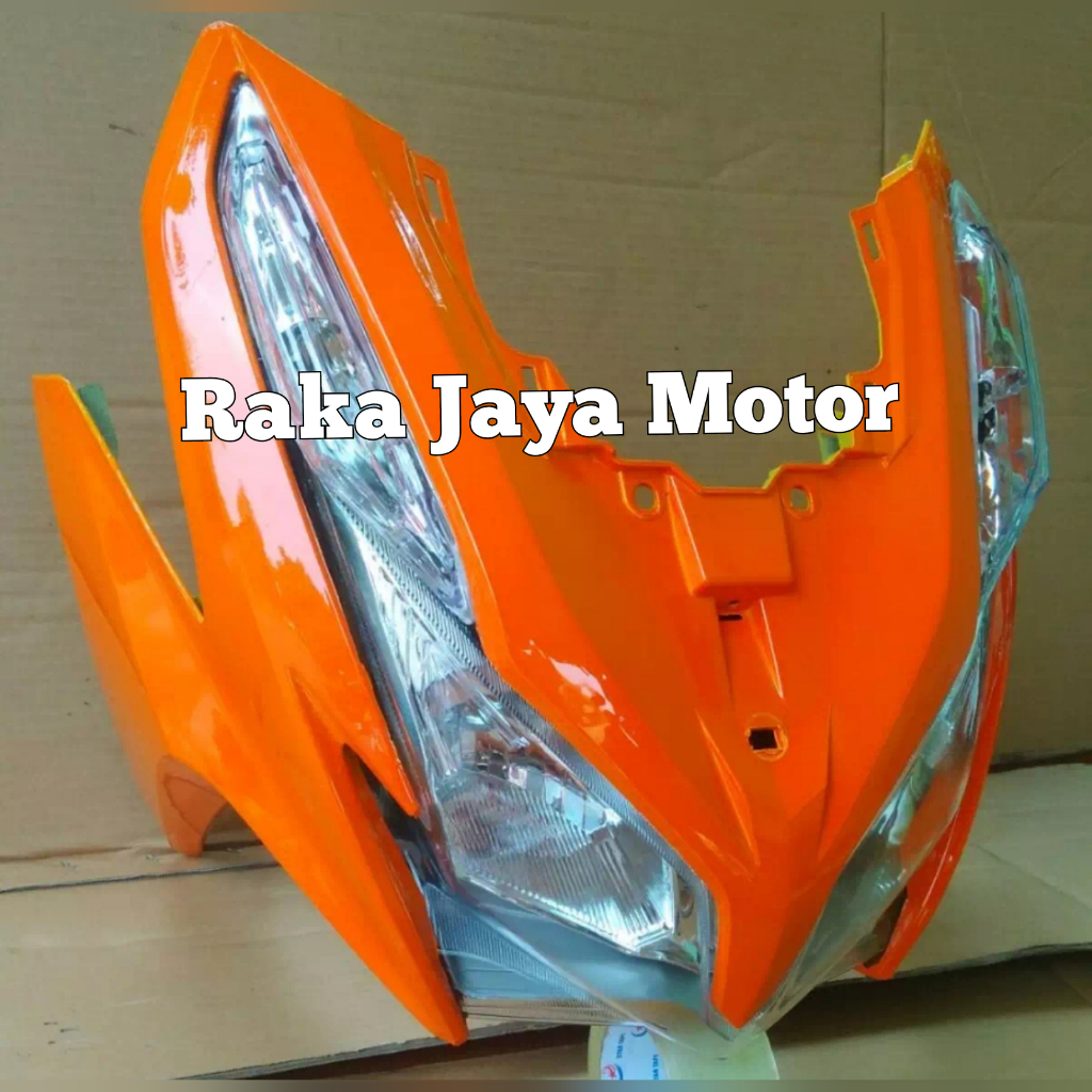 Cover Tameng Depan Berikut Lampu Depan Dan Sein Honda Vario 125 Fi Lama/Vario Techno 125 Warna Orang