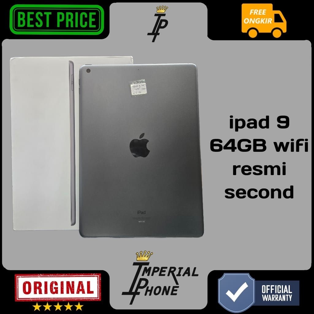ipad gen 9 64gb wifi only resmi second