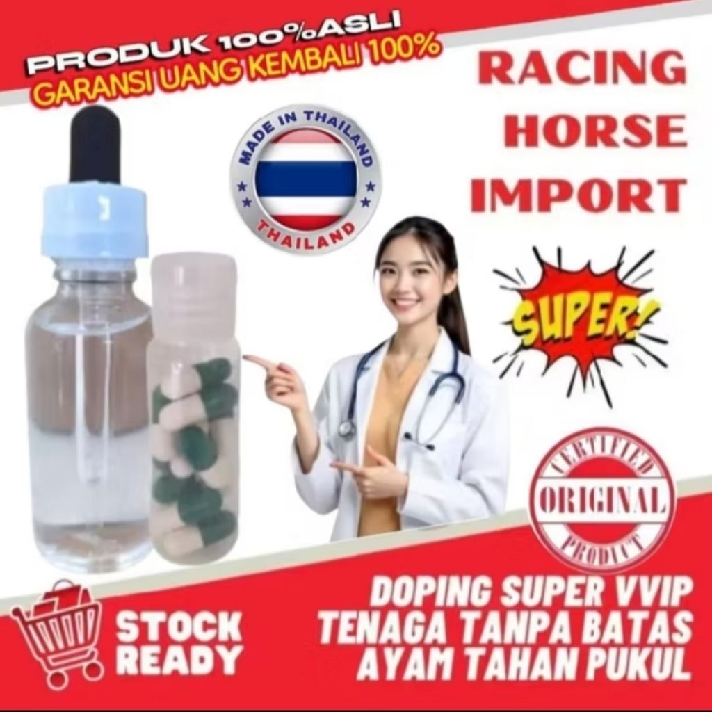RACING HORSE Asli Doping Ayam Laga import