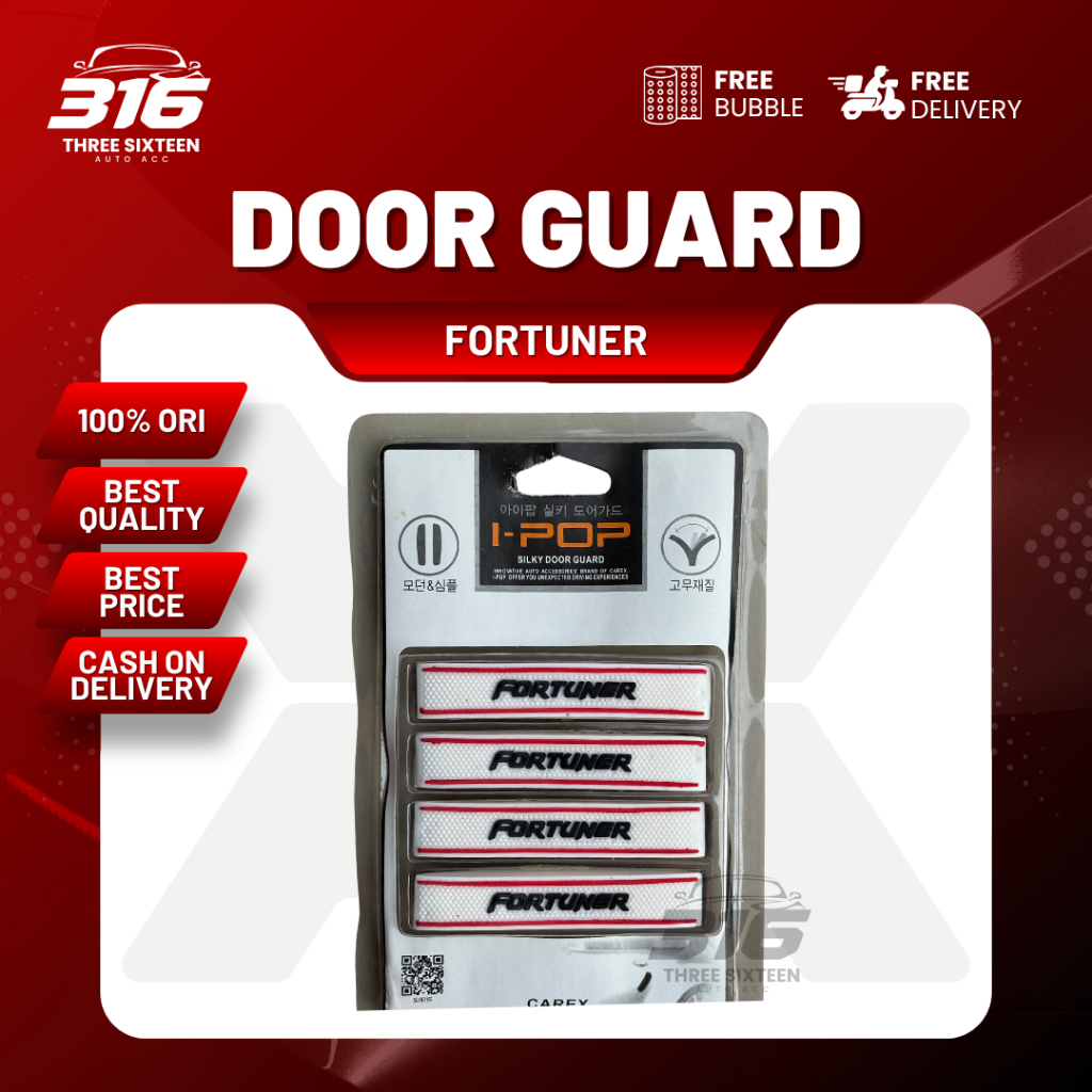 Door Guard Fortuner/Pelindung Pintu Mobil Fortuner