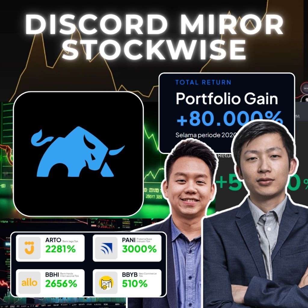DICORD MIROR STOCKWISE ANDRY HAKIM KELAS SAHAM FULL AKSES GRUB VIP + MODUL VIDEO