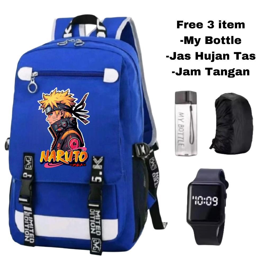 Tas Sekolah Naruto / Tas Ransel Anime Naruto Uzumaki / Tas Backpack Karakter Naruto / Tas Anak Cowok