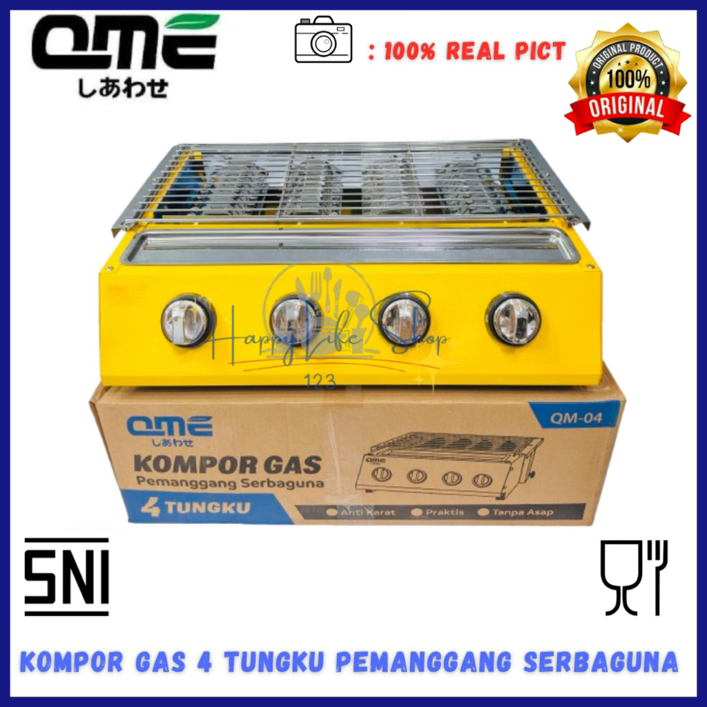 Kompor Panggangan Sosis 4 Tungku / Kompor Pemanggang Serbaguna 4 Tungku / Kompor Panggang 4 Tungku Q