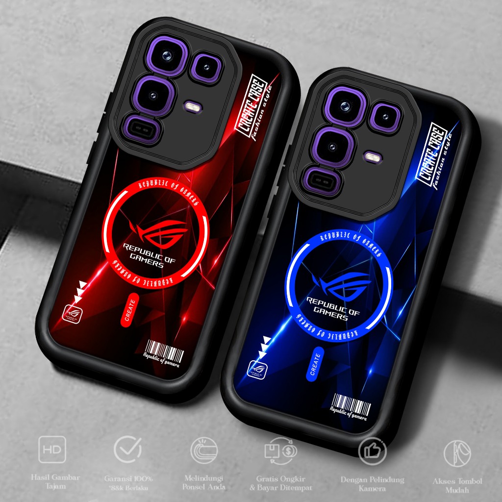 Case Premium Compatible For INFINIX NOTE 50 PRO PLUS Motif [ROG 5 ] Cover Handphone Casing Softcase 